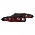 1993-2002 Chevy Camaro Black Bezel Euro Style Altezza Tail Light Housing Lamp Assembly Driver And Passenger Side Replacement 
