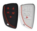 Silicone Rubber Key Fob Case Cover Protector For Chevrolet Silverado 1500 2500 Equinox Rs And Gmc Sierra Buick Envision 2021