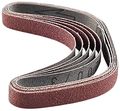 Proxxon 28582 Replacement Sanding Belts For Bsl 115 E 13 X 32 120 Grit 5 Pcs Red 