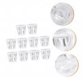 Minkissy 10pcs Snap Mold Bottle Nozzle Perfume Cap Bayonet Cover Glass Time-saving Tools White Consumables Plastic