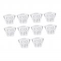 Minkissy 10pcs Snap Mold Bottle Nozzle Perfume Cap Bayonet Cover Glass Time-saving Tools White Consumables Plastic 