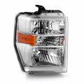 Akkon Fits 2008-2014 Ford E150 E250 08-21 E350 E450 Super Duty 16-21 F650 F750 Aero Style Chrome Headlight Passenger Right 