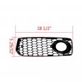 Astra Depot Compatible For Pair Abs Plastic Front Lower Bumper Fog Light Grill Honeycomb Grille Audia5 S-line S5 B8 Rs5