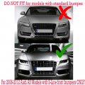 Astra Depot Compatible For Pair Abs Plastic Front Lower Bumper Fog Light Grill Honeycomb Grille Audia5 S-line S5 B8 Rs5