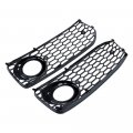 Astra Depot Compatible For Pair Abs Plastic Front Lower Bumper Fog Light Grill Honeycomb Grille Audia5 S-line S5 B8 Rs5