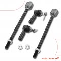 A-premium Set Of 4 Front Inner Outer Tie Rod End Kit Compatible With Toyota Rav4 1996-2003 Corolla 1993-2002 Chevrolet Prizm