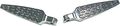 Harddrive 353435 Chrome Argyle Foot Pegs Straight Male Mount Set 