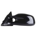 Black Driver Side And Passenger View Mirror Smooth With Power Adjustment Non-folding Non-heated Compatible For 1999-2003