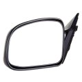 Black Driver Side And Passenger View Mirror Smooth With Power Adjustment Non-folding Non-heated Compatible For 1999-2003