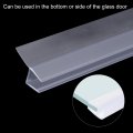 Shower Door Side Seal H-type Sweep For 3 8 Glass 47 Long 15 7 X Pcs Section Segmented Frameless Strip Stop Leaks Clear