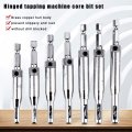 Hifrom Door Drill Bit Set With Automatic Center Punch Doors Self Centering Hinge Tapper Core Hole Puncher Woodworking Tools 5