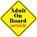 Tickertalk 5in X Adult On Board Sticker 