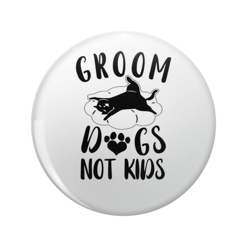 1080 Graphics Groom Dogs Not Kid Key Chain Double Sided Stainless Steel Keychain