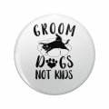 1080 Graphics Groom Dogs Not Kid Key Chain Double Sided Stainless Steel Keychain 