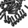 Autobahn88 Motorcycle Engine Bolt Dress-up Kit Compatible With Honda Cb600f Hornet 1998-2006 Black Set Of 27