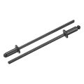 100pcs 3 32 X1 4 Round Head Blind Rivets Zinc-plated Carbon Steel Grip And Mandrel Cap Black 
