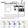 2 Pack Multi-function Control Wall Panel Compatible With Liftmaster 41a5273-1 78lm Red Orange Learn Button 390mhz 1245r 1255r