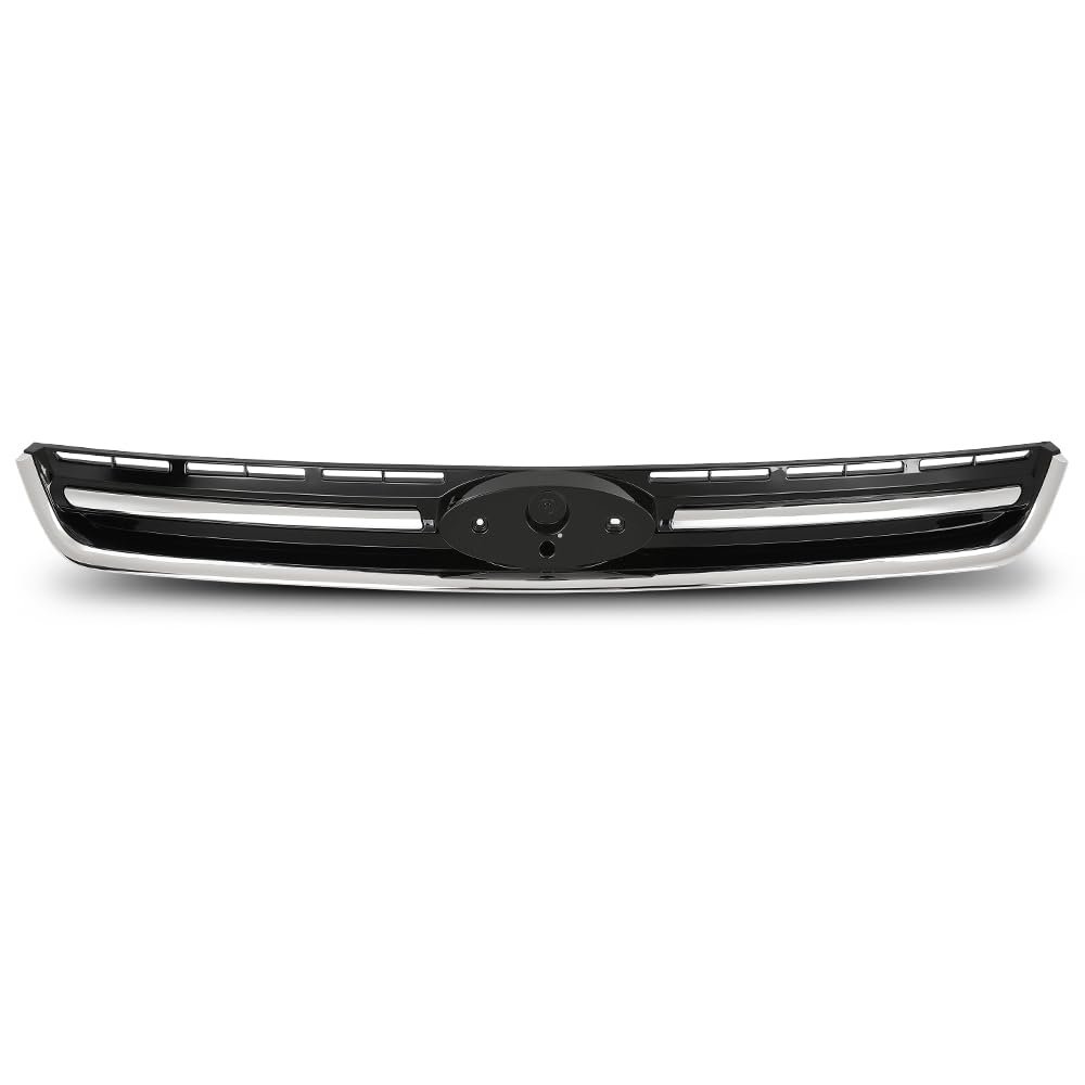 Front Upper Bumper Grille With Chrome Molding For Ford Escape 2013 2014 2015 2016 Cj5z8200dd Fo1200541 Cj5z-8200-dd Black