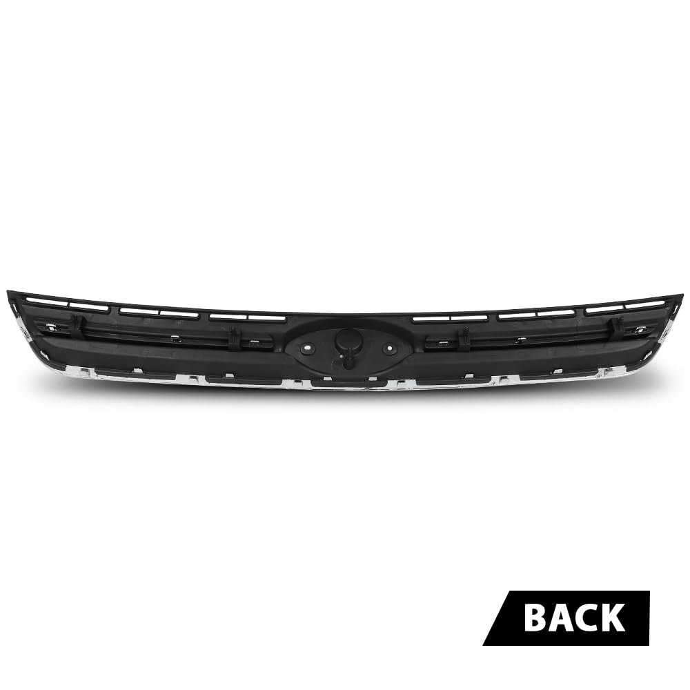 Front Upper Bumper Grille With Chrome Molding For Ford Escape 2013 2014 2015 2016 Cj5z8200dd Fo1200541 Cj5z-8200-dd Black