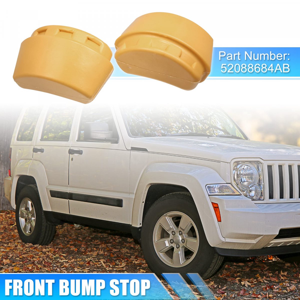 52088684ab Front Bump Stop Bump Suspension Fits For Jeep Liberty Kj002-2007 2 5l 2002-2004 Pack Of 2