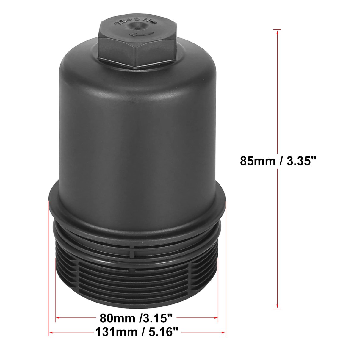 Car Oil Filter Cap Assembly Housing For Land Rover 2011-2019 Lr023041