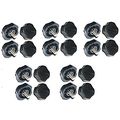 Lot Of 10 Workman Kn-5p Black Plastic 5mm Radio Bracket Knobs 2 Per Pack-20 Knob 