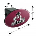 New Mexico State Primary Logo Oval Tow Trailer Hitch Cover Plug Insert