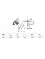 Uxcell Half Thread Zinc Plated 4 Prongs T-nut Tee Nut Fixing 3 8 -16 X 1 2 20 Pcs