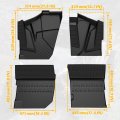 Sautvs Tpe Floor Mats For Polaris Rzr Xp 4 1000 20 Front And Rear Row Liners All Weather Protection Slush 4 2024 Accessories