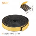Uxcell Weather Stripping 3 4 W X 1 8 T 13ft L Adhesive Door Window Seal Strip Foam Tape For Doors Insulation