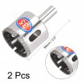 Uxcell 2pcs 35mm Diamond Drill Bit Hole Saw For Glass Tile Marble Fiberglass Ceramic Porcelain Bottles Pots Brick
