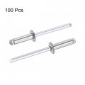 Uxcell Blind Rivets 304 Stainless Steel 4mm Diameter 13mm Grip Length Silver 100pcs