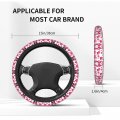 Foruidea Gnome Rose Love Hearts Valentines Car Steering Wheel Cover Neoprene Automotive Anti Slip And Sweat Absorption Auto
