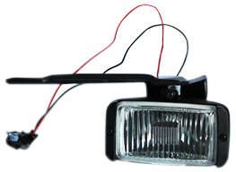 Left Fog Light Assembly For 1988 To 1997 Chevrolet Gmc Ck Driver Side Led Lamp With Clear Lens And Black Finish Part Number