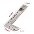 W S Chamfer Gage Chamfering Ruler External Chamfered Inspection Tool Gauge Stainless Steel 0-30mm
