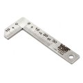 W S Chamfer Gage Chamfering Ruler External Chamfered Inspection Tool Gauge Stainless Steel 0-30mm
