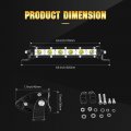 Willpower Auxtings 2x 7 Inch 30w Single Row Led Light Bar Low Profile Ultra Thin Slim Mini Spot Beam Off Road Driving Lights