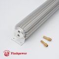 24 In Aluminum Finned Transmission Oil Cooler Dual Pass Universal Fit With Two 1 4 Npt Fittings For Custom Builds And Classic