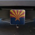 Rustic Arizona State Flag Distressed Usa Tow Trailer Hitch Cover Plug Insert