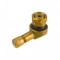 X Autohaux Pair Gold Tone Aluminum Alloy 90 Degree Universal Motorcycle Wheel Rim Vacuum Tire Valve Stems Caps 11 3mm