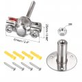 Uxcell Wall Mount Ceiling Pipe Support 304 Stainless Steel Adjustable Bracket Clamp For 19-22mm 2pcs