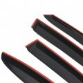 Waltyotur 4 Pcs Side Window Vent Visor Rain Guard Wind Shade Deflector Style Black Tinted Trim Replacement For Subaru 15-19 Wrx