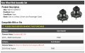 Rear Wheel Bearing Hub Assembly Set Of 2 Includes Abs Cap Compatible With 2014-2020 Ford Fusion Fwd From 01 18 2014 Vehicle