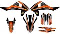 2017-2018 125 150 250 Sx Vigor Orange Senge Graphics Base Kit For Ktm 