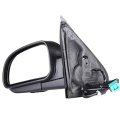 Black Driver Side View Mirror Textured With Power Adjustment Manual Folding Heated Compatible For 2002-2006 Chevrolet