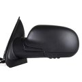 Black Driver Side View Mirror Textured With Power Adjustment Manual Folding Heated Compatible For 2002-2006 Chevrolet