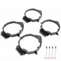 4pcs Car Speaker Spacers Adapter Door Mount With Wire Harness Replacement For 6 5in 75in Speakers