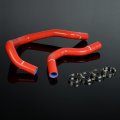 Silicone Radiator Hose Kit For 88-91 Honda Civic Crx Sir Vt Ee8 Ee9 Ef8 Ef9 B16a Red With Clamps 
