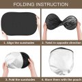2pack 21 X14 Cling Sunshades For Car Side Windows-sun Glare And Uv Rays Protection Foldable Automotive Interior Heat Shields