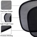 2pack 21 X14 Cling Sunshades For Car Side Windows-sun Glare And Uv Rays Protection Foldable Automotive Interior Heat Shields